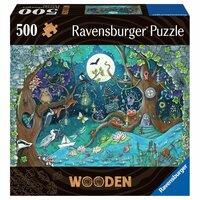Puzzel Ravensburger 17516 Fantasy Forest Hout 500 Onderdelen 2