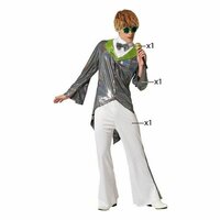 Kostuums voor Volwassenen Zilverkleurig (3 Onderdelen) - Maat: XL 2