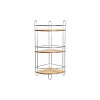 Badkamerschappen DKD Home Decor Bamboe Aluminium Roestvrij verchroomd metaal Natuurlijk 19,5 x 19,5 x 47 cm 2