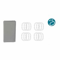 Douchegordijn Grijs Polyethyleen EVA 180 x 180 cm (12 Stuks) 4