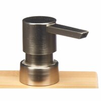 Zeepdispenser Zilverkleurig Bamboe Plastic 9,7 x 15 x 5,8 cm (12 Stuks) 3