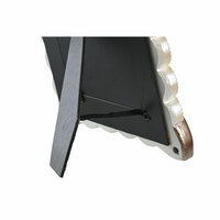 Fotolijsten DKD Home Decor 22,8 x 2,6 x 28,6 cm Kristal Koper Wit Hars Romantiek 2