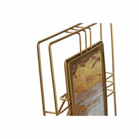 Fotolijsten Home ESPRIT Gouden Metaal Kristal 17,5 x 2,5 x 22,5 cm (12 Stuks) 2