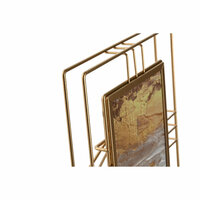 Fotolijsten Home ESPRIT Gouden Metaal Kristal 18,5 x 2,5 x 23,5 cm (12 Stuks) 2