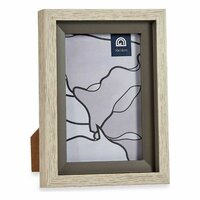 Fotolijsten 13,5 x 18,8 x 2 cm Kristal Grijs Beige Plastic (6 Stuks) 2