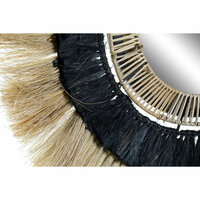 Wandspiegel DKD Home Decor Natuurlijk Zwart Koloniaal Ijzer Vezel (55 x 7 x 55 cm) 3