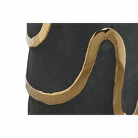 Vaas Home ESPRIT Grijs Gouden Keramiek Abstract Modern 17 x 17 x 35 cm 3