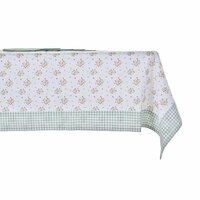 Tafellinnenset DKD Home Decor Blommor Groen 150 x 150 x 0,5 cm 3