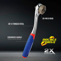 Ratelsleutel Workpro Double Drive 3/8&quot; 6