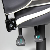 Gaming stoel EDM Wit Zwart 4