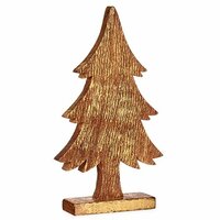 Decoratieve figuren Kerstboom Gouden Hout 5 x 39 x 22 cm (6 Stuks) 3