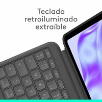tablethoes Logitech iPad Pro 2024 Zwart Qwerty Spaans QWERTY 3