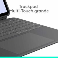 tablethoes Logitech iPad Pro 2024 Zwart Qwerty Spaans QWERTY 4