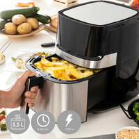 Airfryer InnovaGoods Fryinn Pro 5500 Zwart 1700 W 5,5 L Roestvrij staal 4