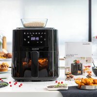 Airfryer met mand InnovaGoods Fryinn Balance 5000 Zwart 1500 W 5 L Roestvrij staal 7