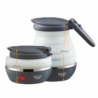 Waterkoker Adler AD 1279 Wit Zwart Plastic 750 W 0,6 L 5