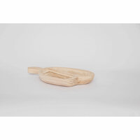 Snackdienblad DKD Home Decor Lichtbruin Natuurlijk Tropisch 38 x 21 x 5 cm 30 x 21 x 5 cm 4