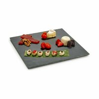 Snackdienblad Zwart Raad van bestuur 30 x 0,5 x 30 cm (12 Stuks) 2