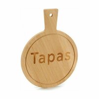 Snackdienblad Met handvat Bamboe Raad van bestuur 14 x 1 x 19 cm (48 Stuks) 2