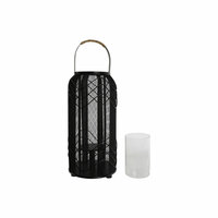 Kaarshouder Home ESPRIT Zwart Metaal 21,5 x 21,5 x 43,5 cm 5