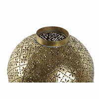 Kaarshouder Home ESPRIT Gouden Metaal Kristal 19 x 19 x 24,5 cm 3
