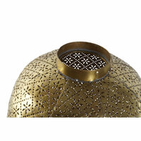 Kaarshouder Home ESPRIT Gouden Metaal Kristal 24 x 24 x 33 cm 3