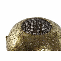 Kaarshouder Home ESPRIT Gouden Metaal Kristal 29 x 29 x 26,5 cm 3