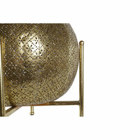 Kaarshouder Home ESPRIT Gouden Metaal Kristal 29 x 29 x 26,5 cm 5