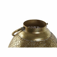 Kaarshouder Home ESPRIT Gouden Metaal Kristal 24 x 24 x 38,5 cm 2