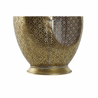 Kaarshouder Home ESPRIT Gouden Metaal Kristal 24 x 24 x 38,5 cm 3