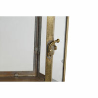 Kaarshouder Home ESPRIT Gouden Metaal Kristal 23 x 23 x 48 cm 3