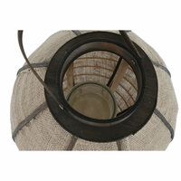 Kaarshouder Home ESPRIT Natuurlijk Jute Bamboe 34 x 34 x 60 cm 3