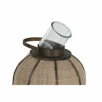 Kaarshouder Home ESPRIT Natuurlijk Jute Bamboe 33 x 33 x 61,5 cm 4