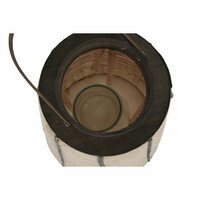 Kaarshouder Home ESPRIT Natuurlijk Jute Bamboe 33,5 x 33,5 x 66 cm 3