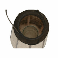 Kaarshouder Home ESPRIT Natuurlijk Jute Bamboe 30,5 x 30,5 x 56,5 cm 3