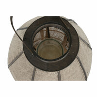 Kaarshouder Home ESPRIT Natuurlijk Jute Bamboe 36 x 36 x 48,5 cm 3