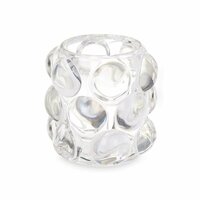 Kaarshouder Microbolletjes Transparant Kristal 8,4 x 9 x 8,4 cm (12 Stuks) 2