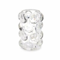 Kaarshouder Microbolletjes Transparant Kristal 8,4 x 12,5 x 8,4 cm (12 Stuks) 2