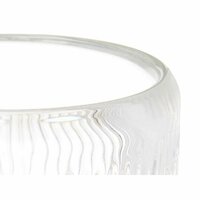 Kaarshouder Strepen Transparant Kristal 9 x 9,5 x 9 cm (12 Stuks) 4