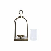 Lantaarn DKD Home Decor Kristal Gouden Aluminium (19 x 19 x 43 cm) 2