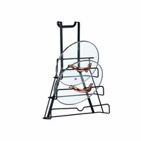 Standaard voor keukengerei Deksel Braadpan Zwart Ijzer 27 x 37 x 9 cm (6 Stuks) 3