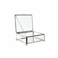 Juwelenkistje DKD Home Decor Transparant Zilverkleurig Metaal Kristal 25 x 21 x 10 cm 3