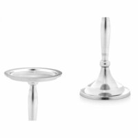 Kandelaar Zilverkleurig Aluminium 10 x 17 x 8,5 cm (8 Stuks) 3