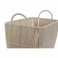 Mandenset DKD Home Decor Beige Metaal 39 x 29 x 31 cm 3 Onderdelen 2