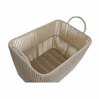 Mandenset DKD Home Decor Beige Metaal 39 x 29 x 31 cm 3 Onderdelen 4