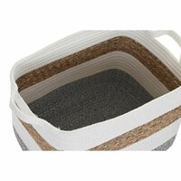 Mandenset DKD Home Decor Wit Natuurlijke Vezel 36 x 27 x 27 cm 3 Onderdelen 4