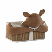 Mandenset Home ESPRIT Blauw Bruin 43 x 33 x 32,5 cm (2 Onderdelen) 4