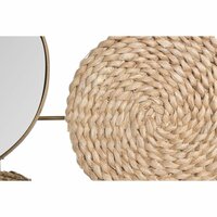 Wanddecoratie DKD Home Decor Spiegel Natuurlijk Metaal Bruin Koper Vezel (72 x 3,5 x 74 cm) 3