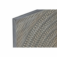 Wanddecoratie Home ESPRIT Gouden Modern 80 x 3,5 x 80 cm (4 Onderdelen) 2