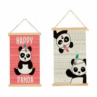 Wanddecoratie Pandabeer 1 x 54 x 33 cm (24 Stuks) 3